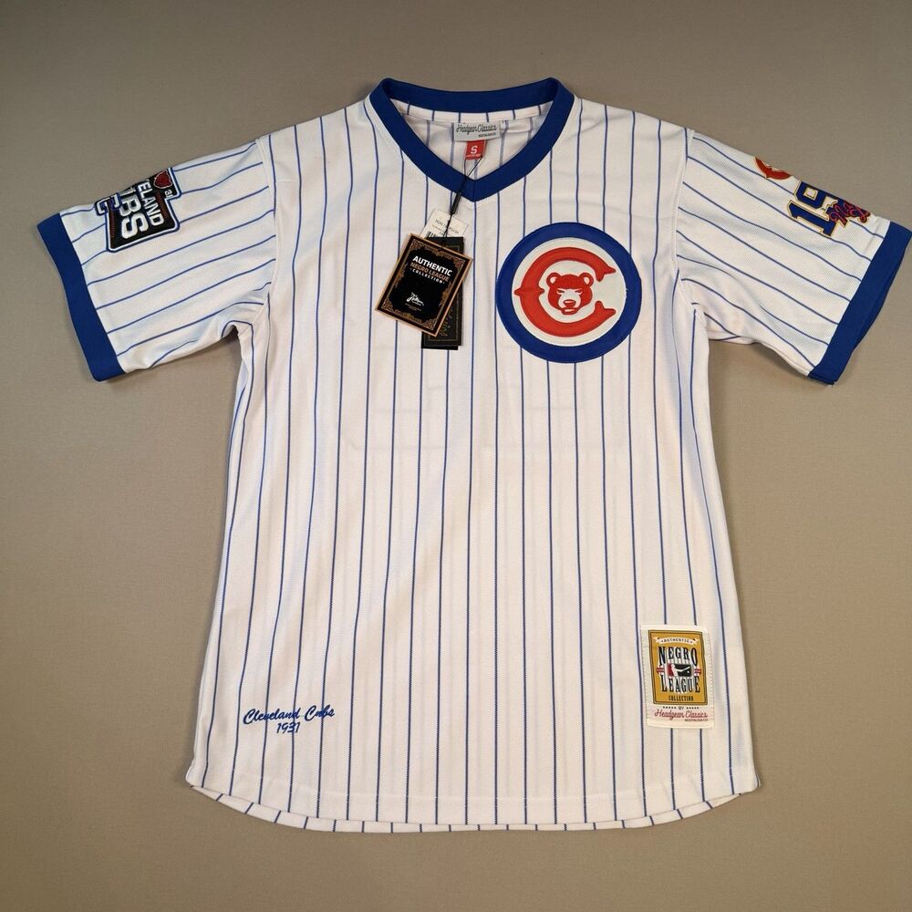 Cleveland Cubs 1931 Negro League Baseball Jersey Headgear Classics Men S NWT